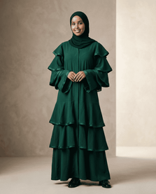 Ruffle Abaya