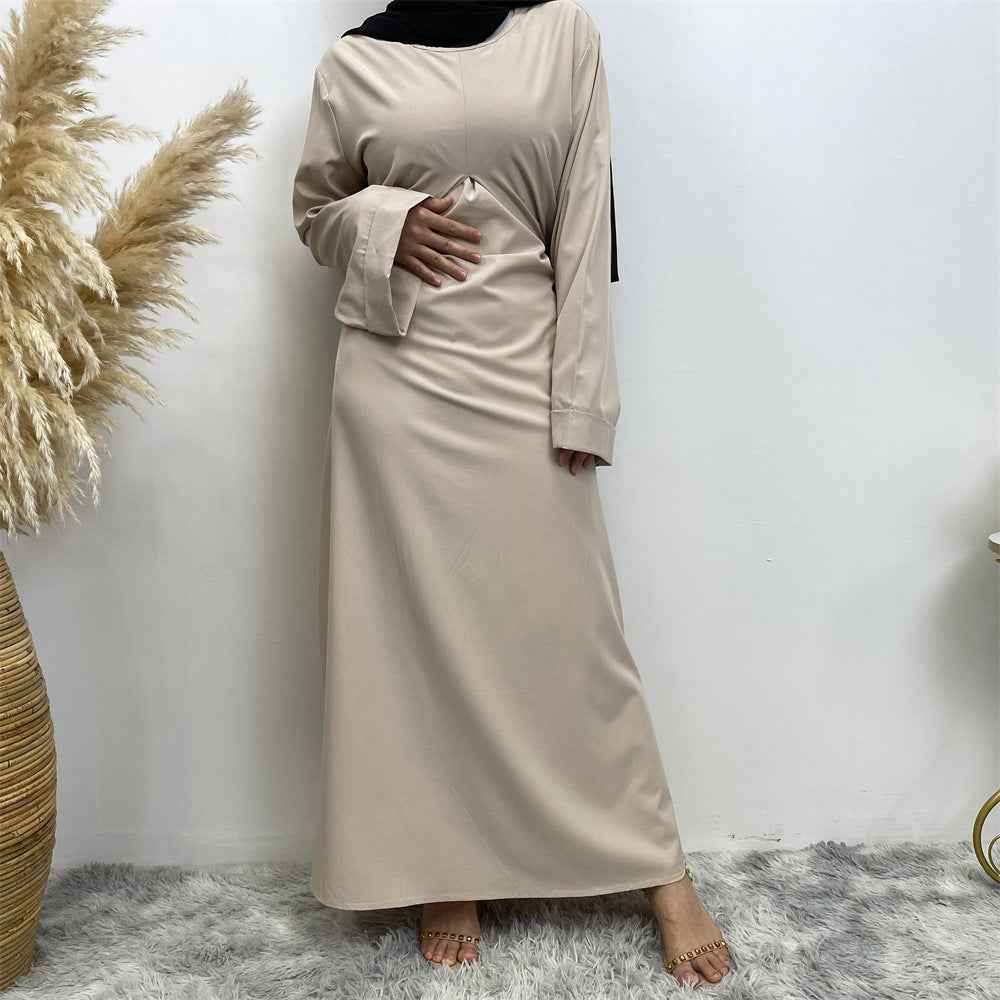 Embellished Party Abaya – Patchwork Faux Wrap Eid Abaya -  Black / S -  Abaya Vida