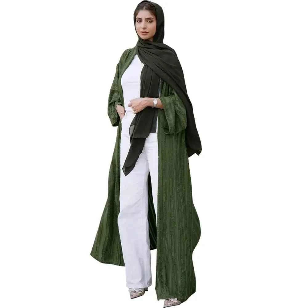 Arabian Knitted Abaya Coat - Abaya Vida