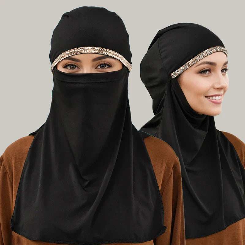 Decorative Islamic Face Veil - Abaya Vida