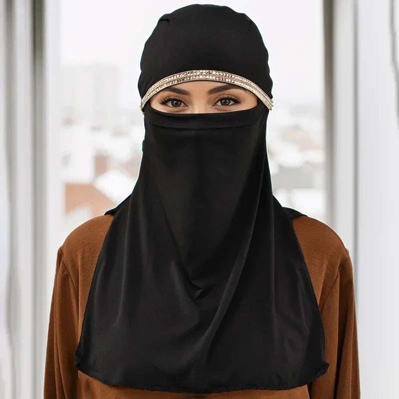 Decorative Islamic Face Veil - Abaya Vida