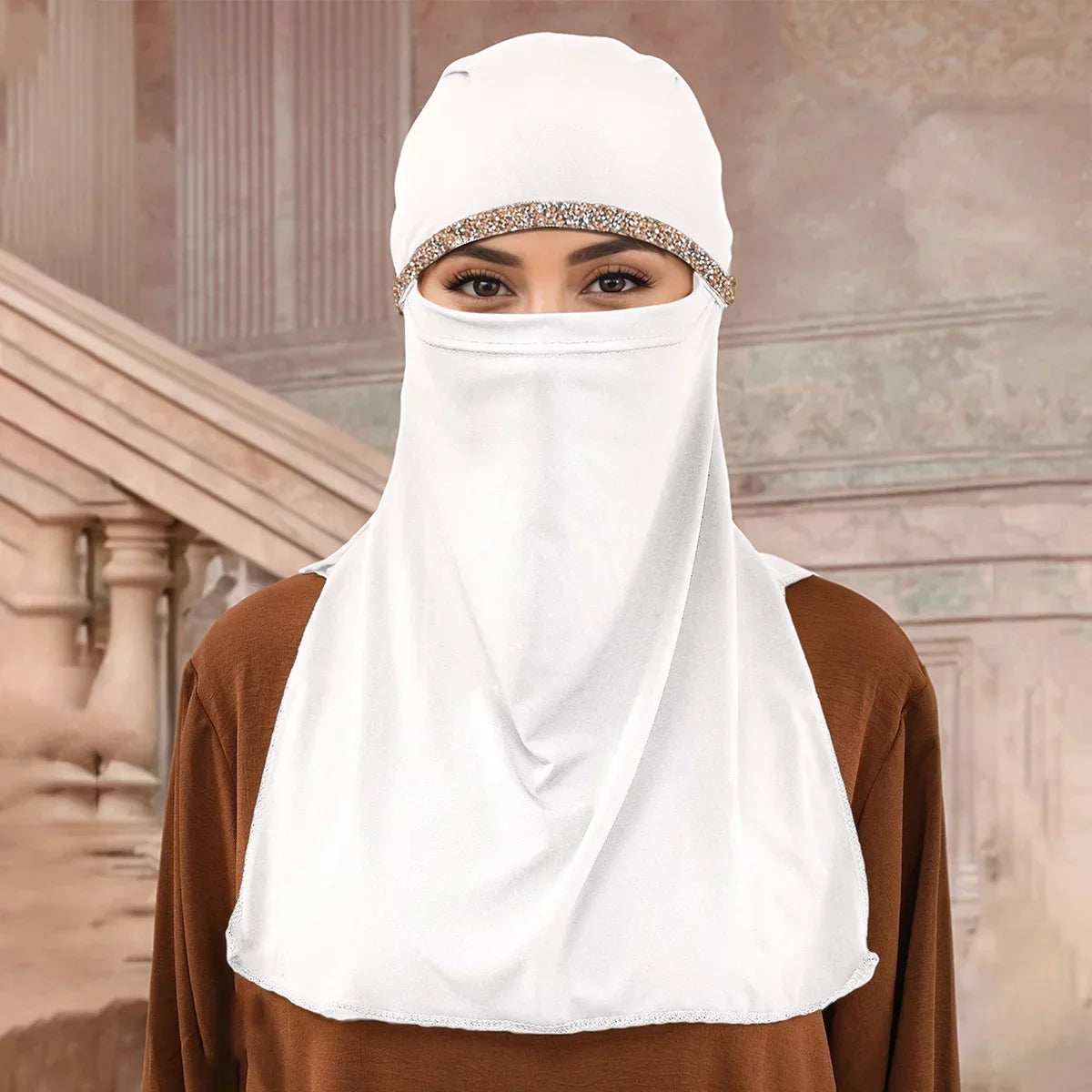 Decorative Islamic Face Veil - Abaya Vida