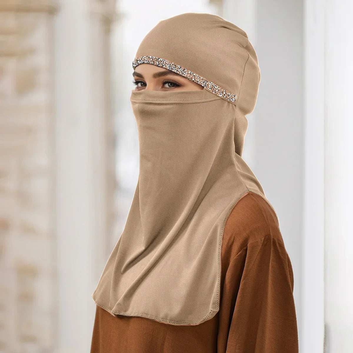 Decorative Islamic Face Veil - Abaya Vida