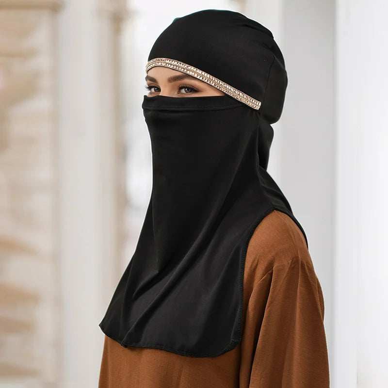 Decorative Islamic Face Veil - Abaya Vida