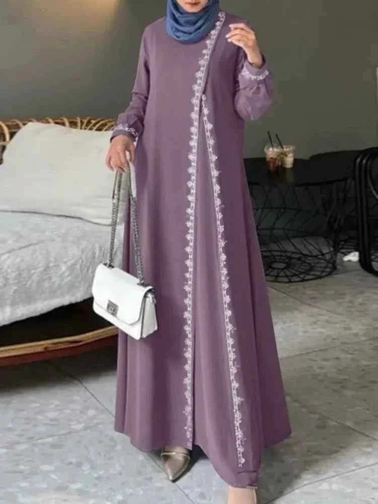 Eid Lace-Up Abaya - Abaya Vida