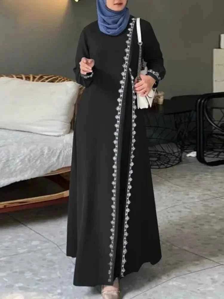 Eid Lace-Up Abaya - Abaya Vida