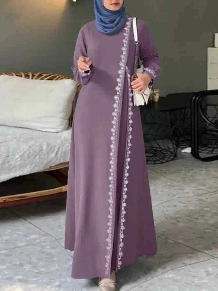 Eid Lace-Up Abaya - Abaya Vida