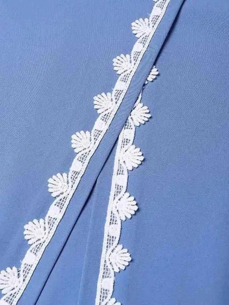 Eid Lace-Up Abaya - Abaya Vida