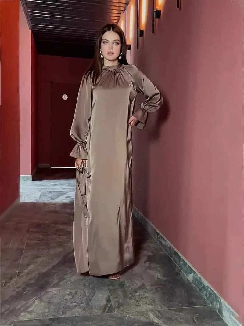 Eid Satin Abaya - Abaya Vida
