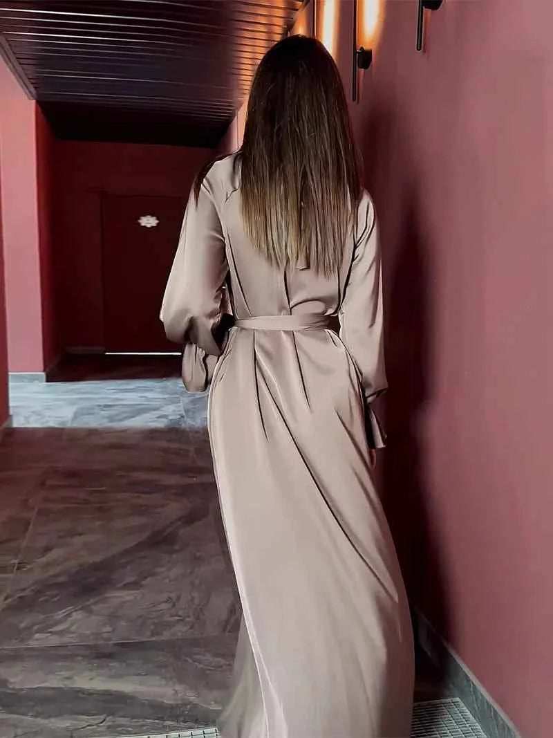 Eid Satin Abaya - Abaya Vida