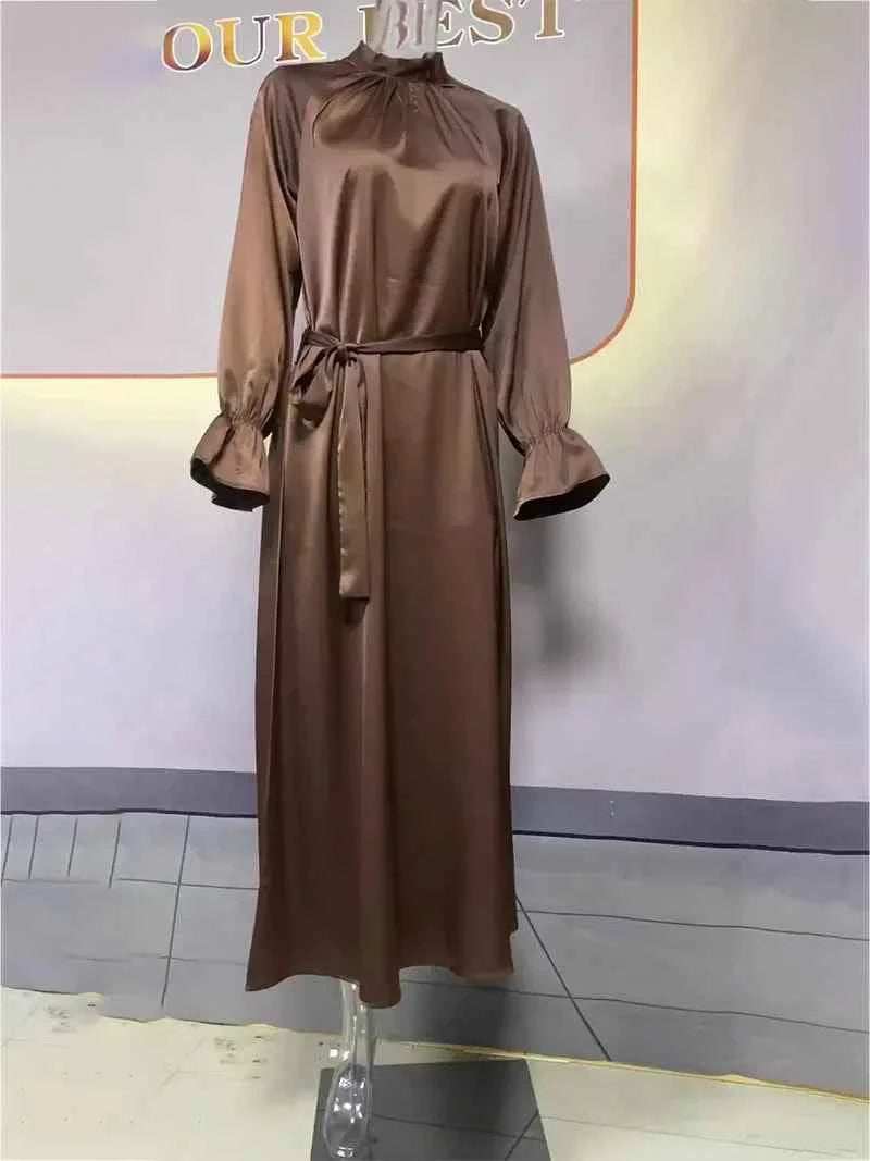 Eid Satin Abaya - Abaya Vida