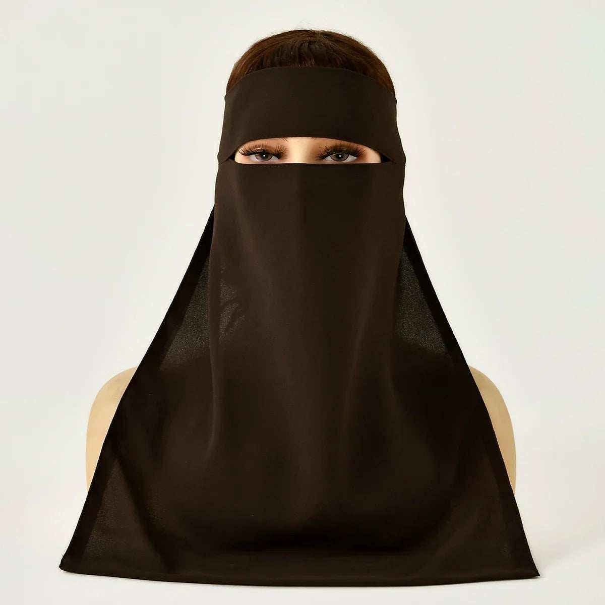 Elegant Chiffon Face Cover - Abaya Vida