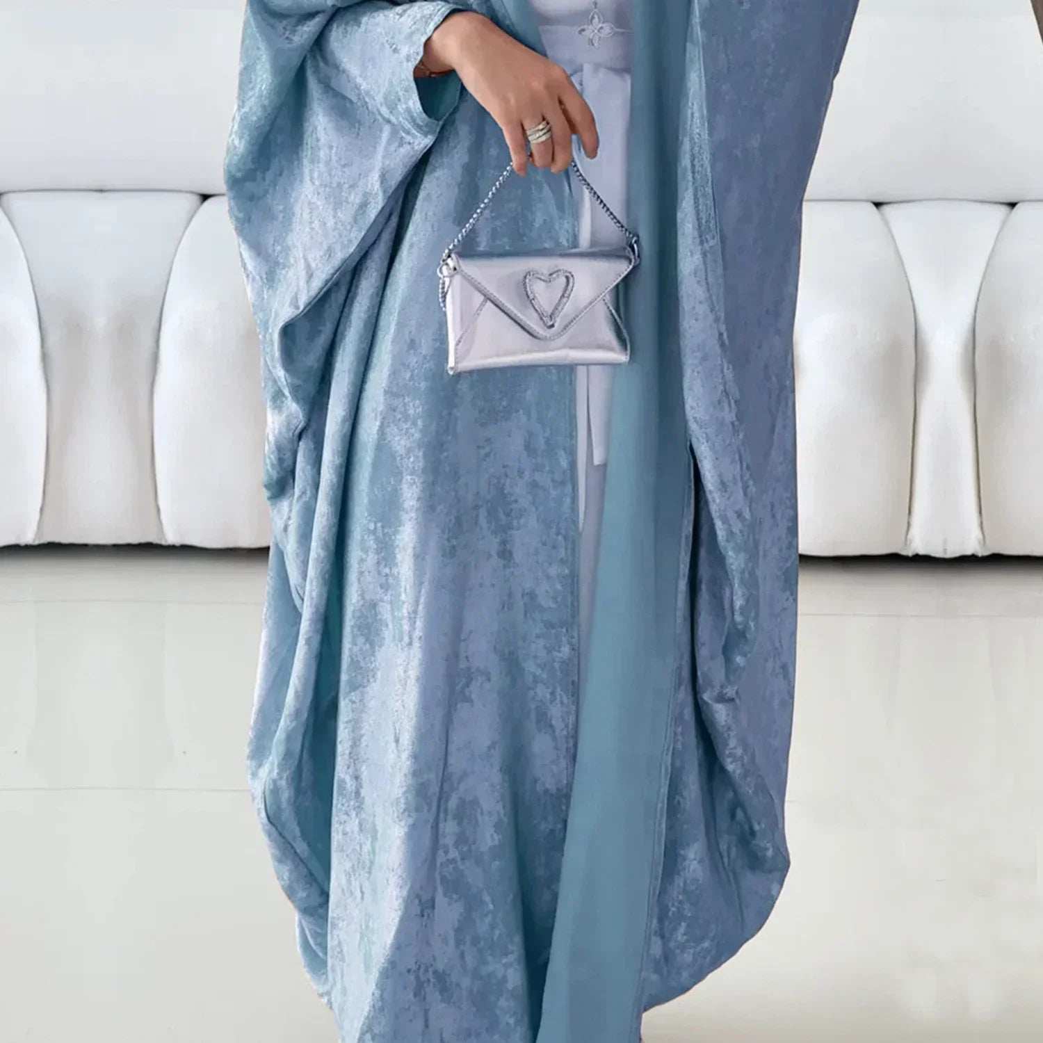Elegant Open Front Abaya - Abaya Vida