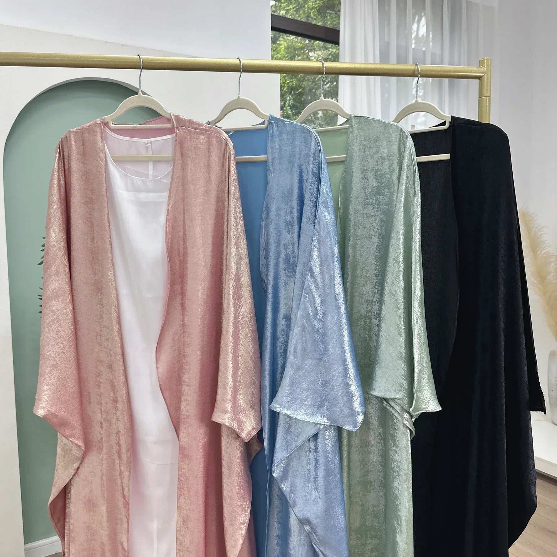 Elegant Open Front Abaya - Abaya Vida