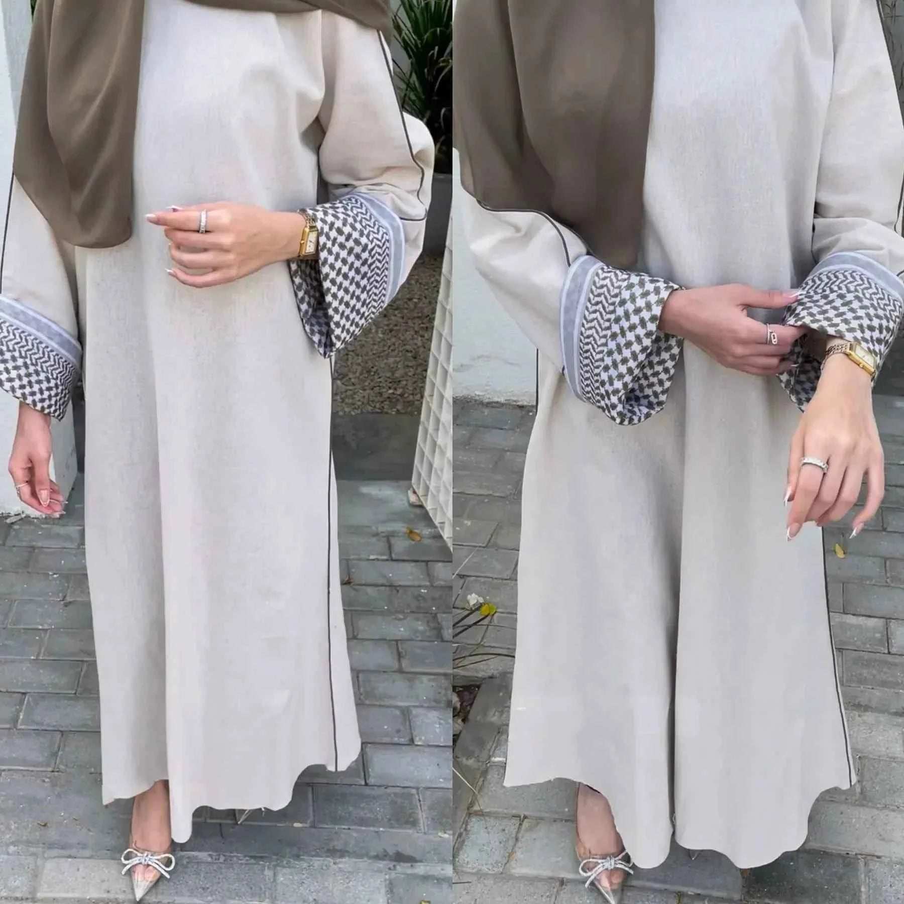 Elegant Studded Abaya - Abaya Vida