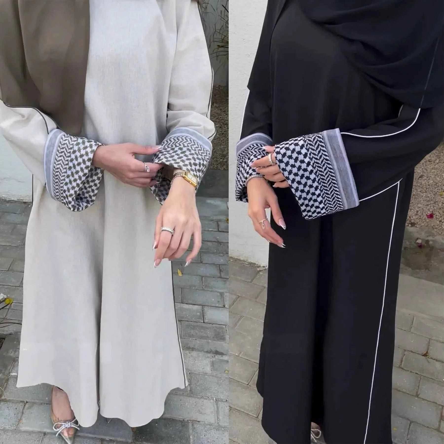 Elegant Studded Abaya - Abaya Vida