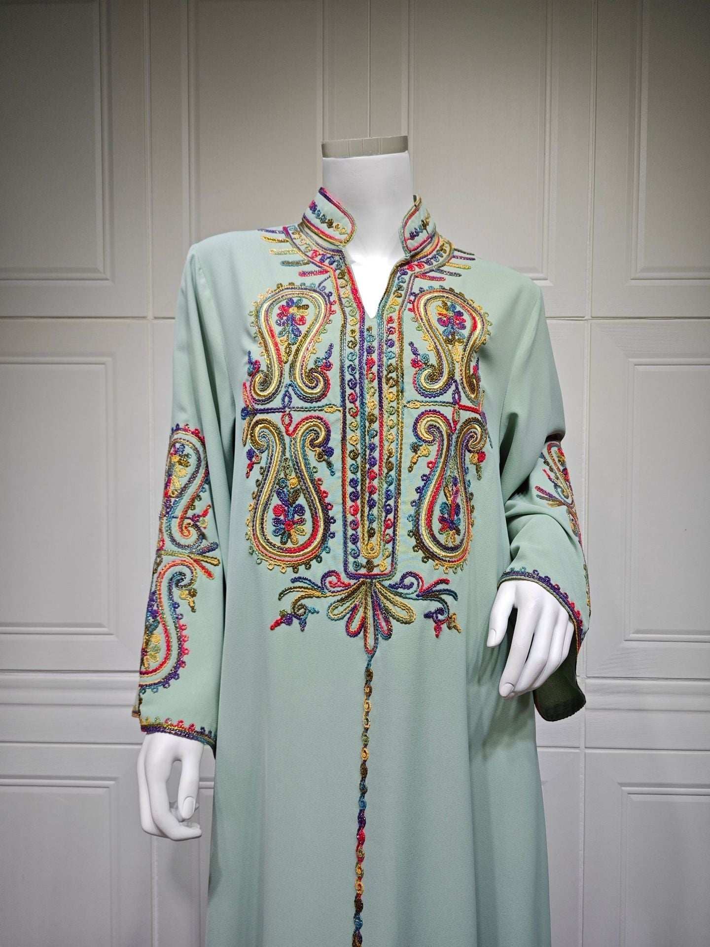 Embroidered Moroccan Abaya - Abaya Vida