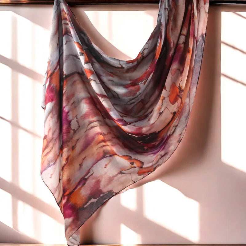 Floral Modal Hijab – Breathable & Lightweight - Abaya Vida