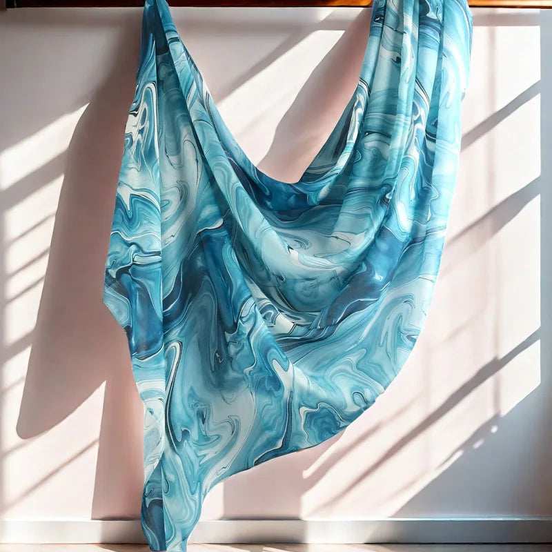 Floral Modal Hijab – Breathable & Lightweight - Abaya Vida