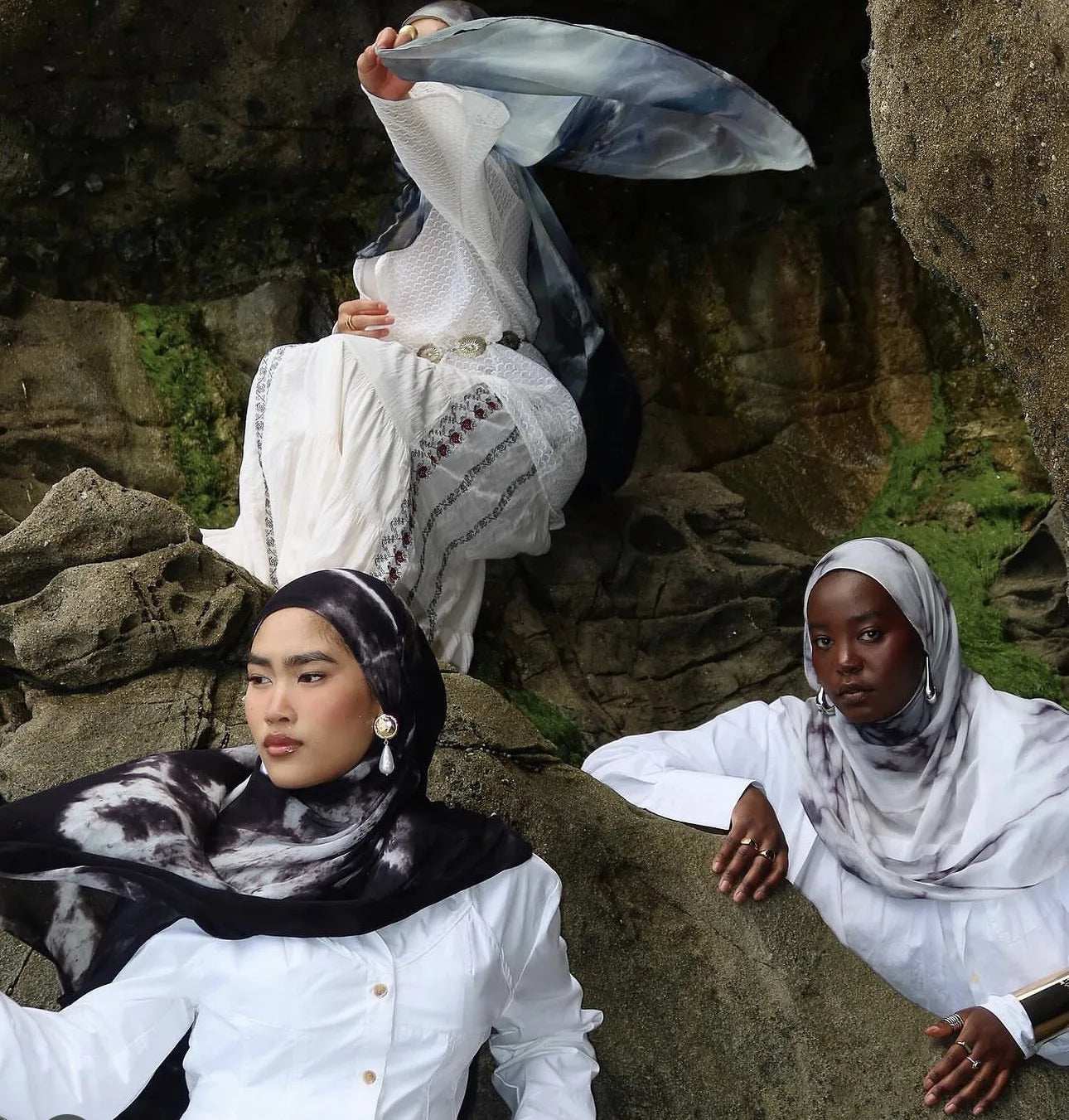 Floral Modal Hijab – Breathable & Lightweight - Abaya Vida