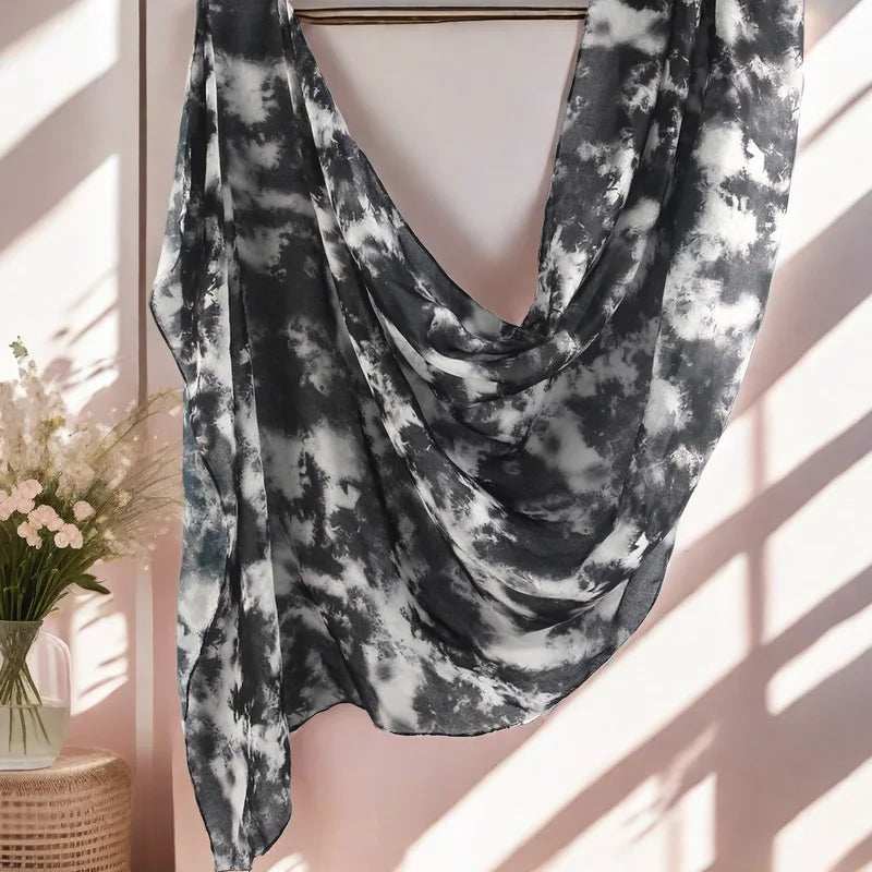 Floral Modal Hijab – Breathable & Lightweight - Abaya Vida