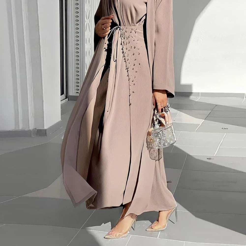 Majestic Open Abaya - Abaya Vida