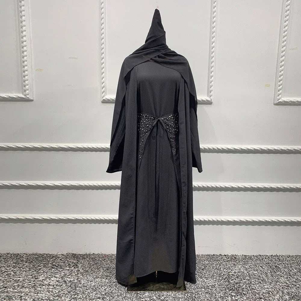 Majestic Open Abaya - Abaya Vida