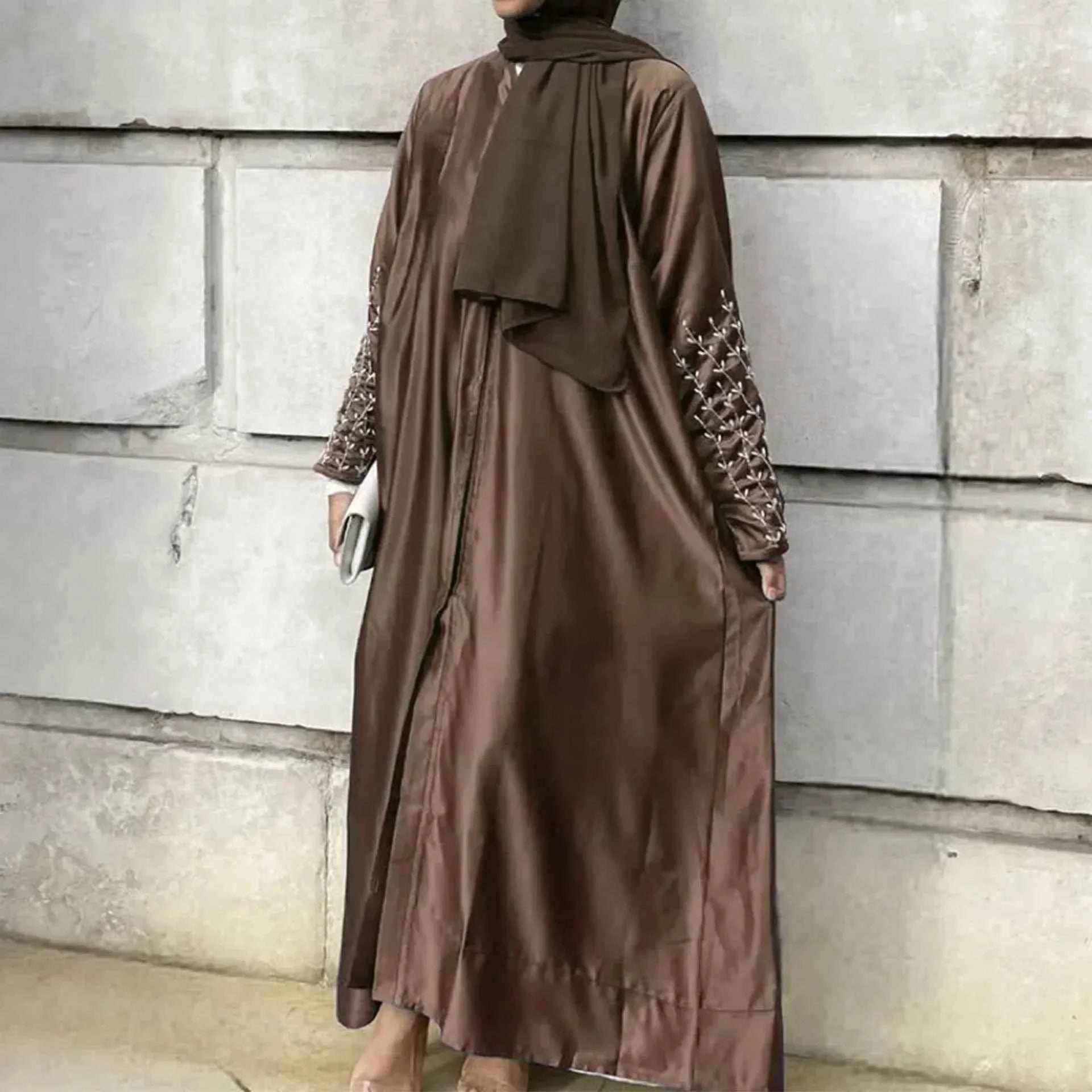 Handmade Beaded Abaya Cardigan - Abaya Vida