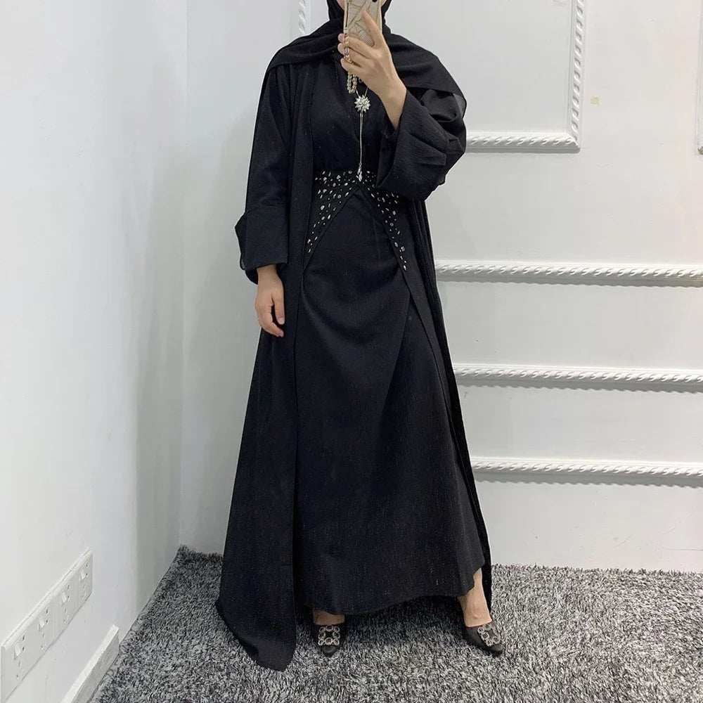 Majestic Open Abaya - Abaya Vida