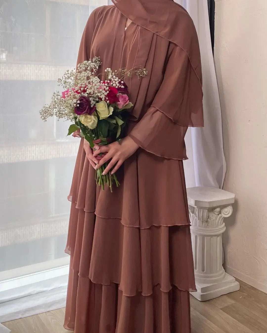 Lightweight Chiffon Abaya - Abaya Vida