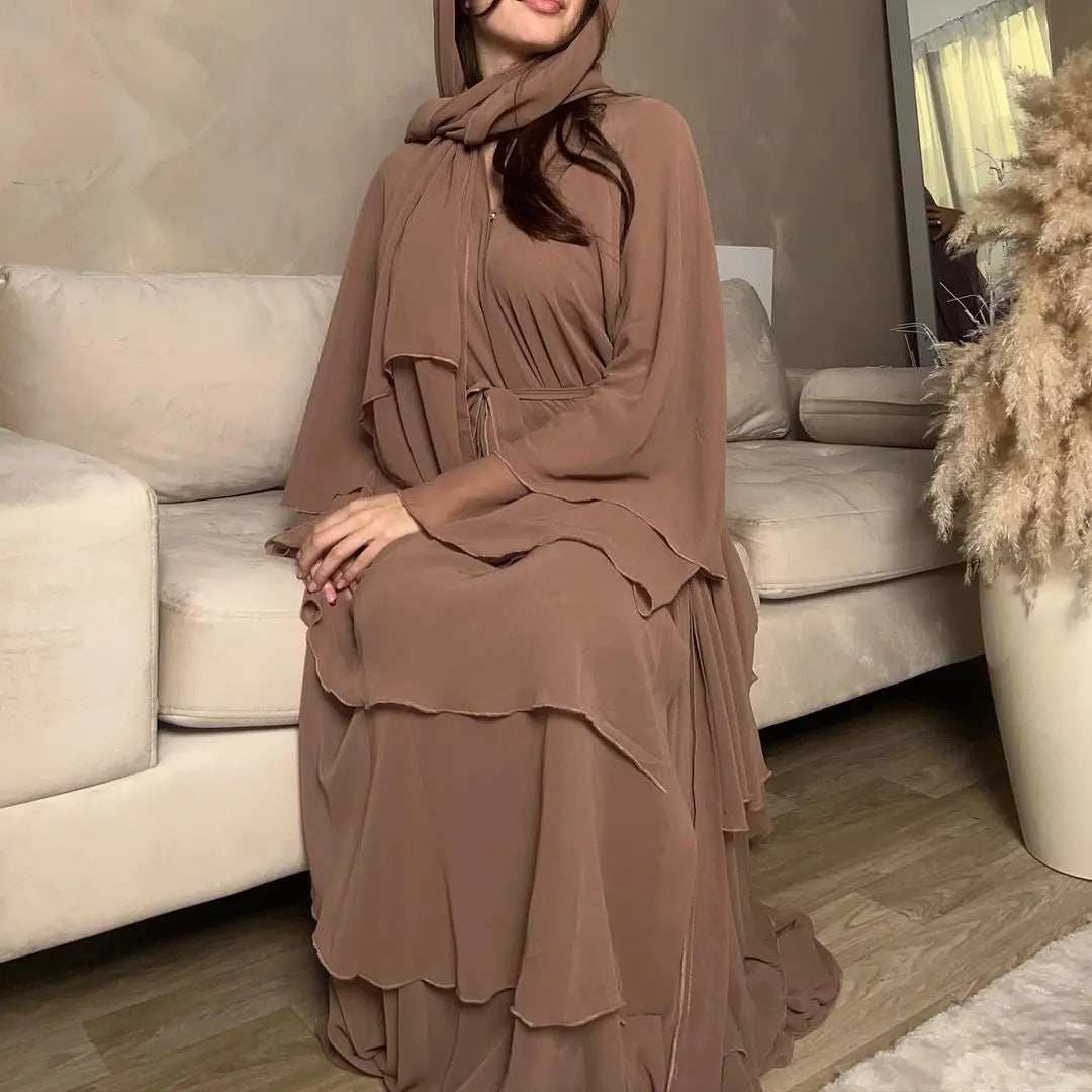 Lightweight Chiffon Abaya - Abaya Vida