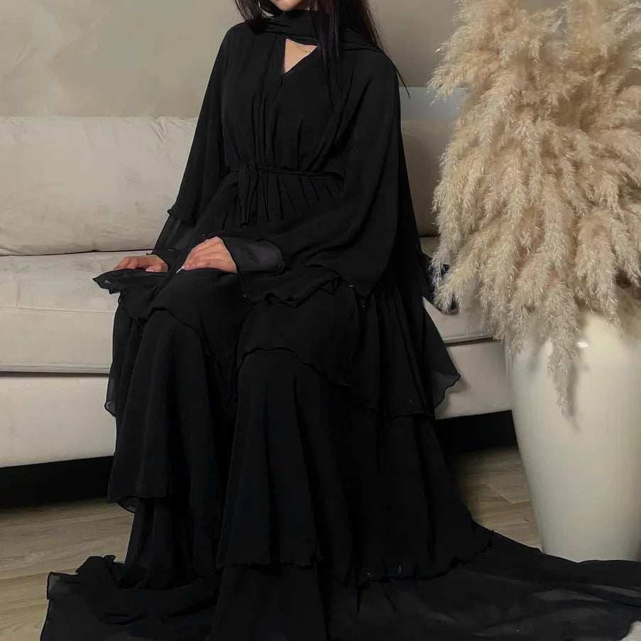 Lightweight Chiffon Abaya - Abaya Vida