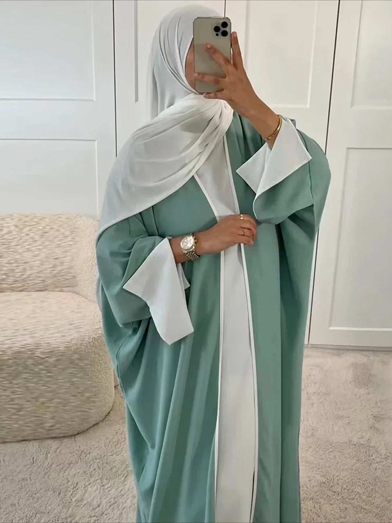 Modest Open Cardigan Abaya - Abaya Vida