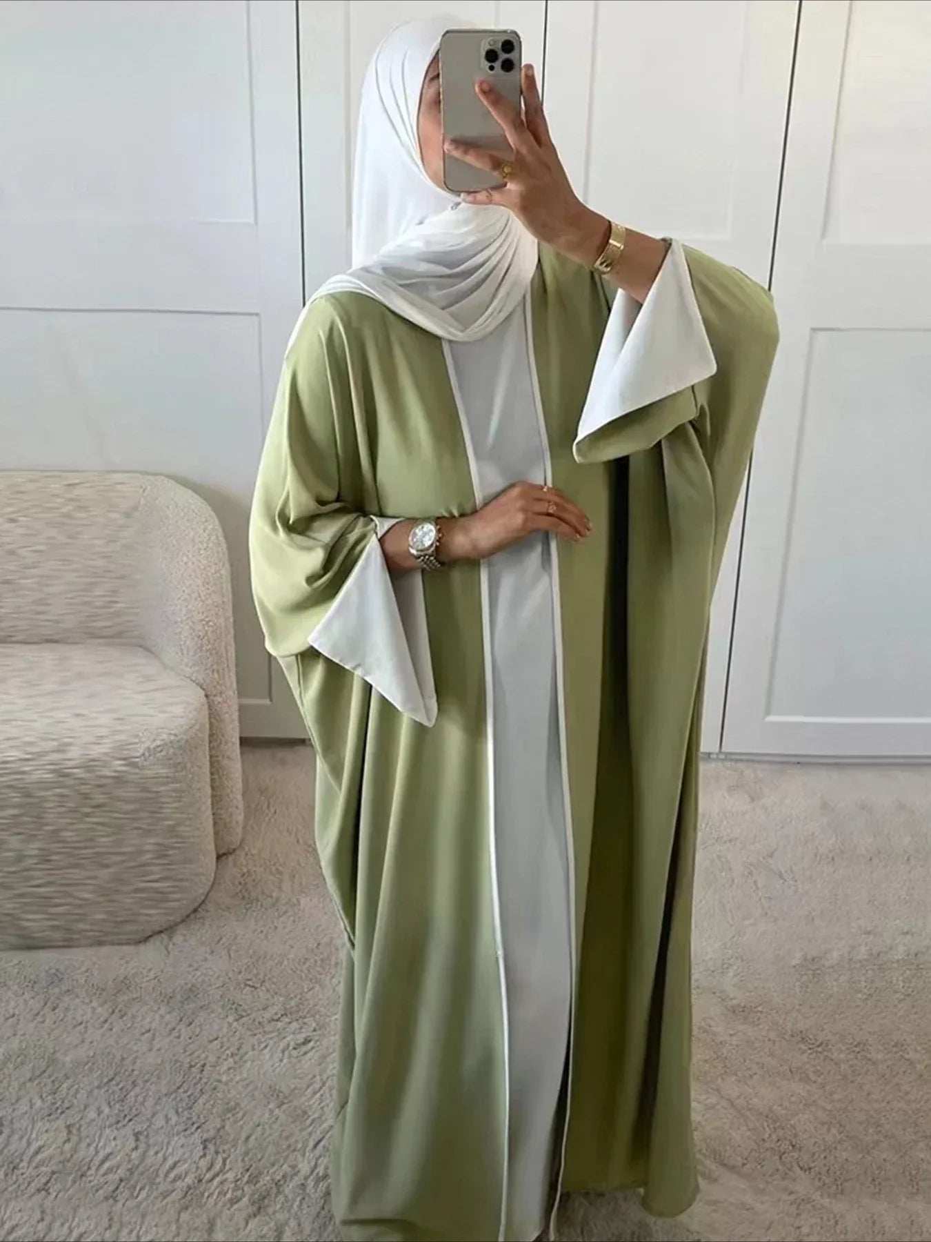 Modest Open Cardigan Abaya - Abaya Vida
