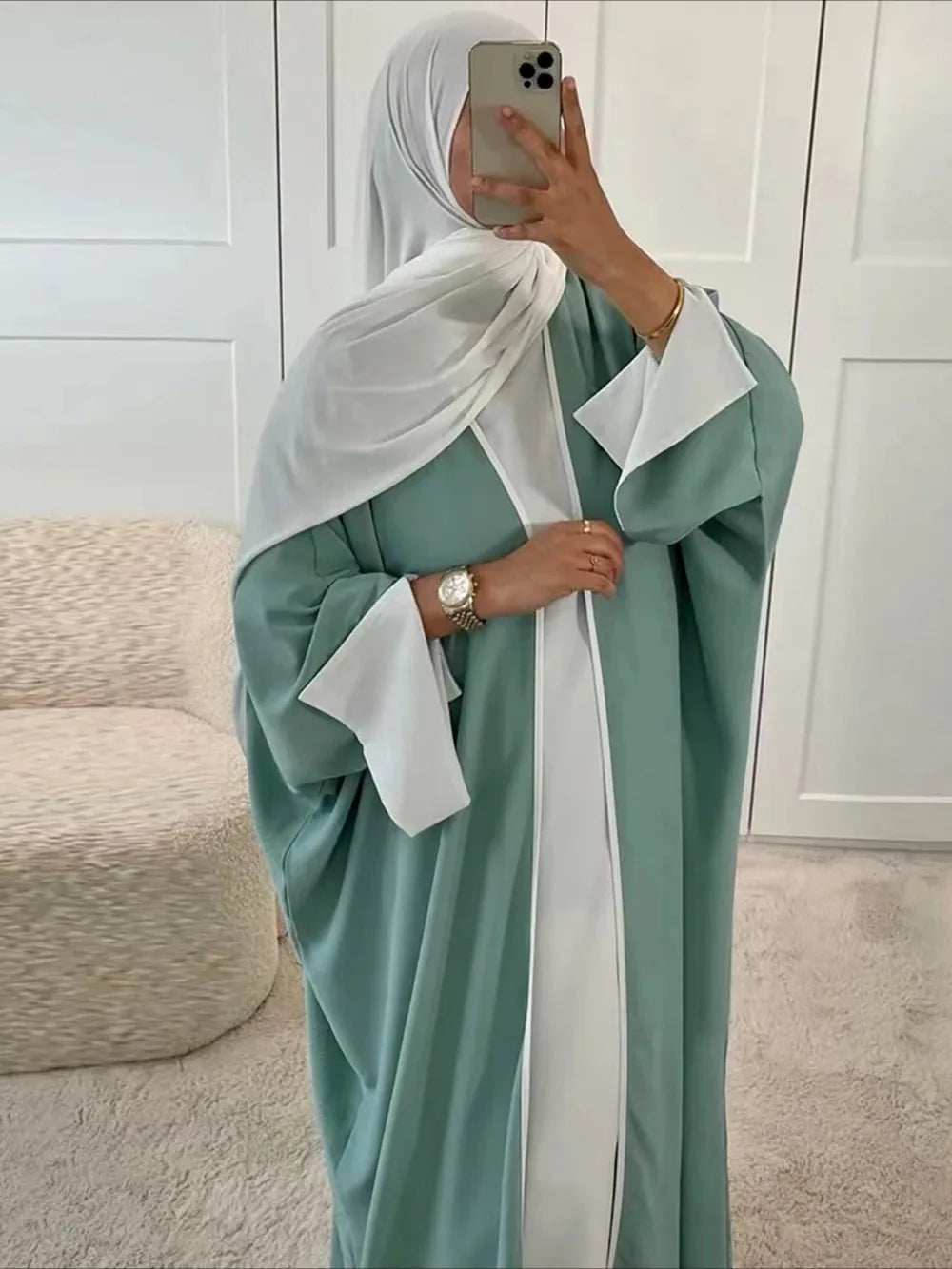Modest Open Cardigan Abaya - Abaya Vida