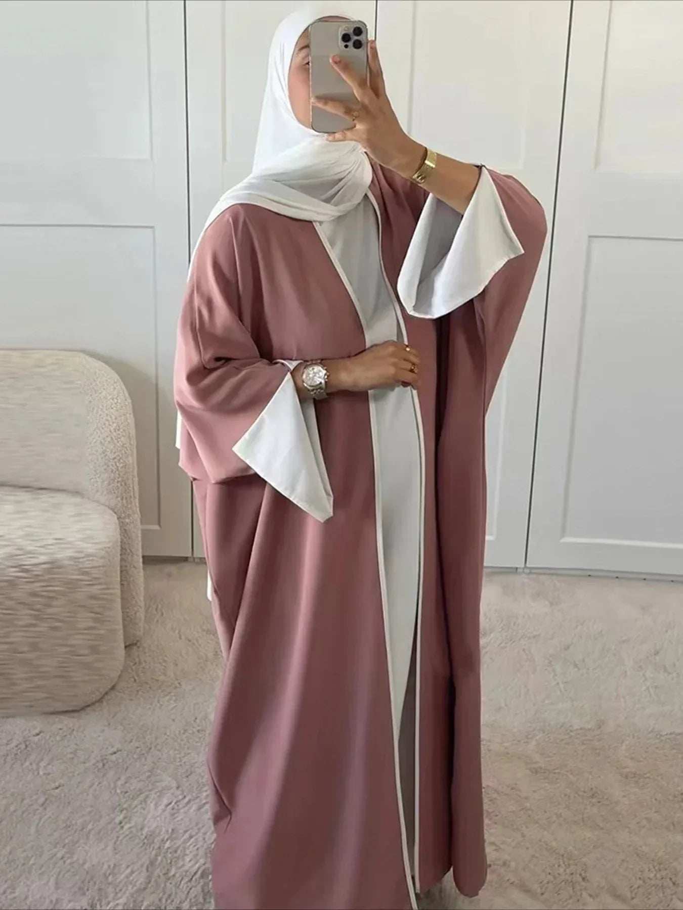 Modest Open Cardigan Abaya - Abaya Vida