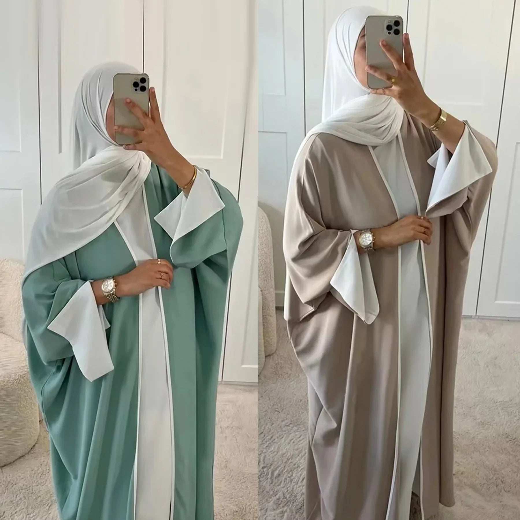 Modest Open Cardigan Abaya - Abaya Vida