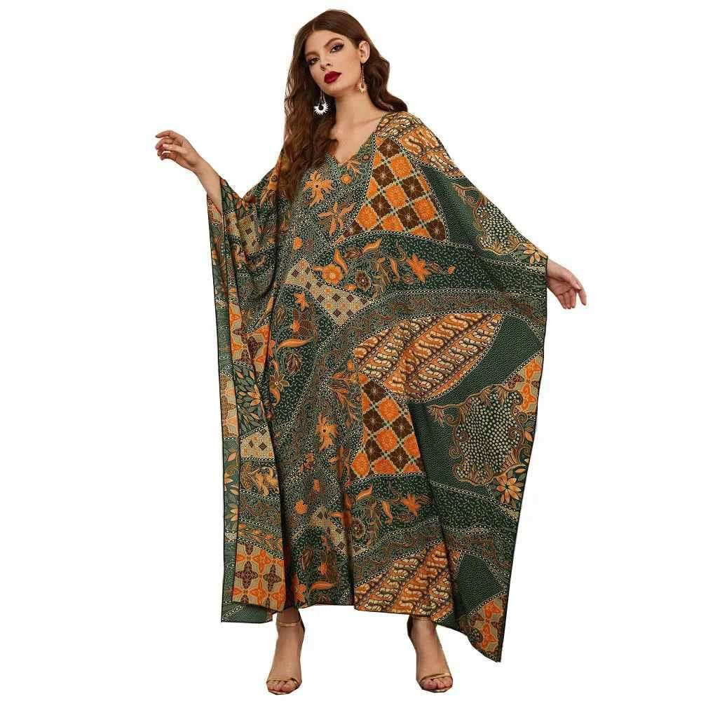 Moroccan Print Abaya - Abaya Vida