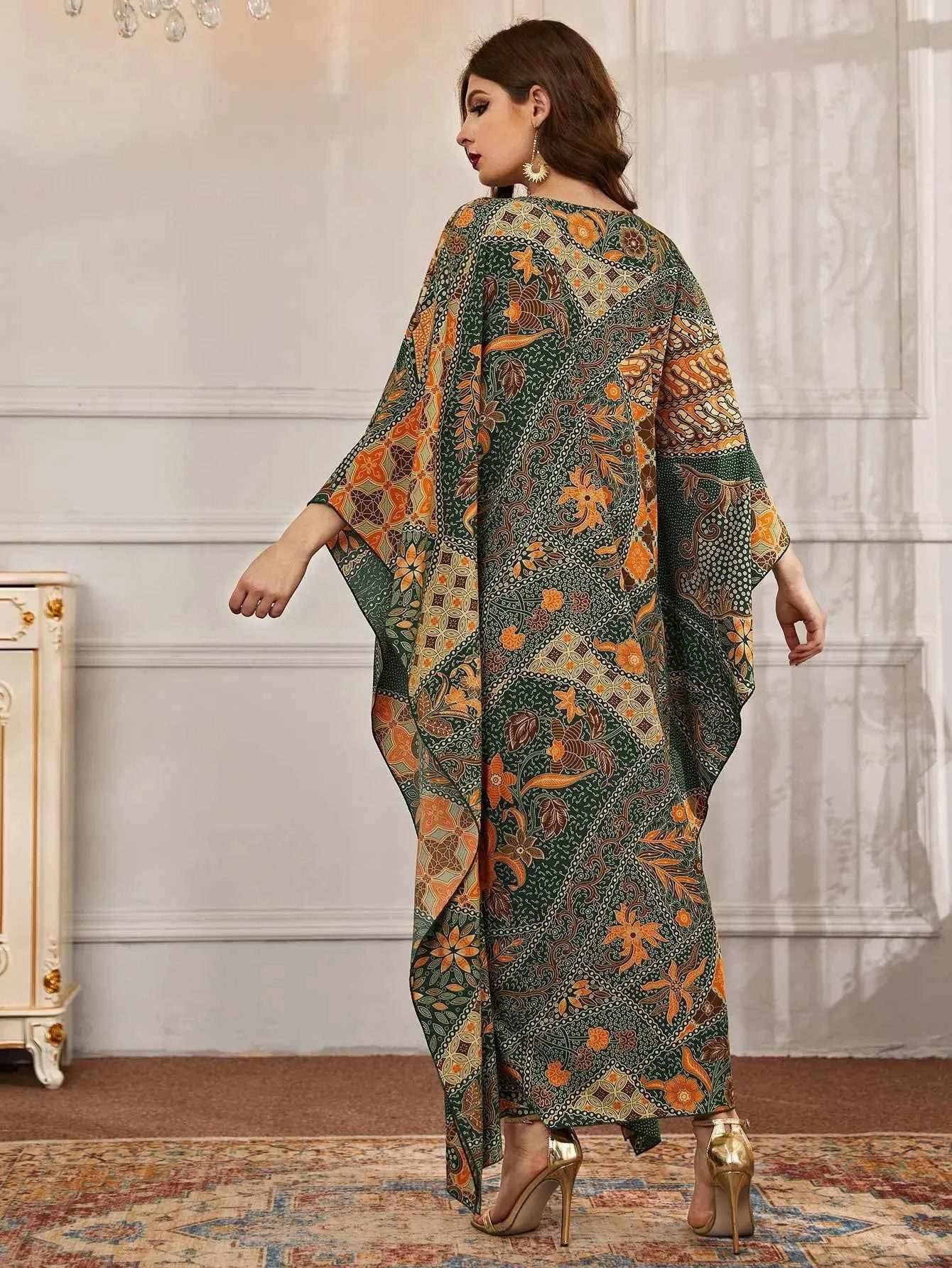 Moroccan Print Abaya - Abaya Vida