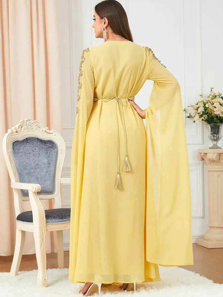 Morocco Ruffle Abaya Dress - Abaya Vida