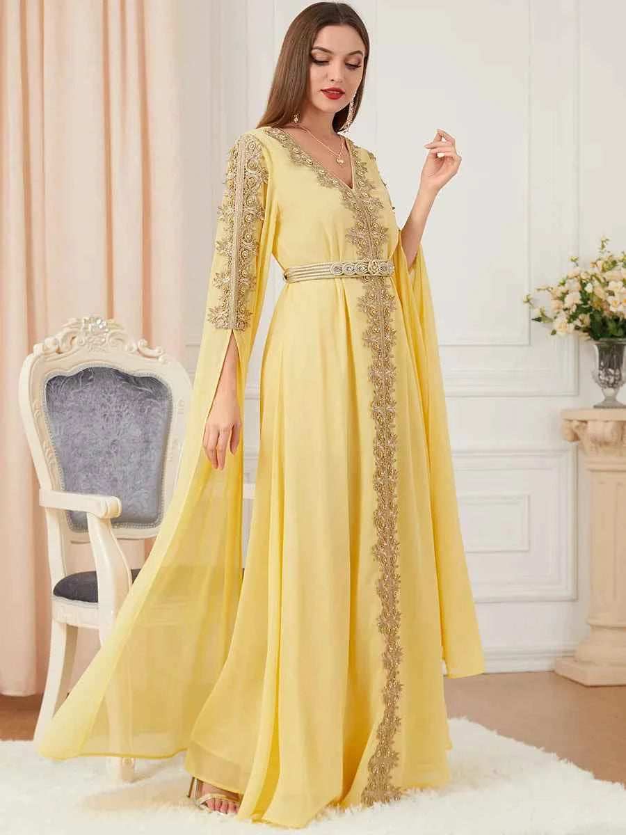 Morocco Ruffle Abaya Dress - Abaya Vida