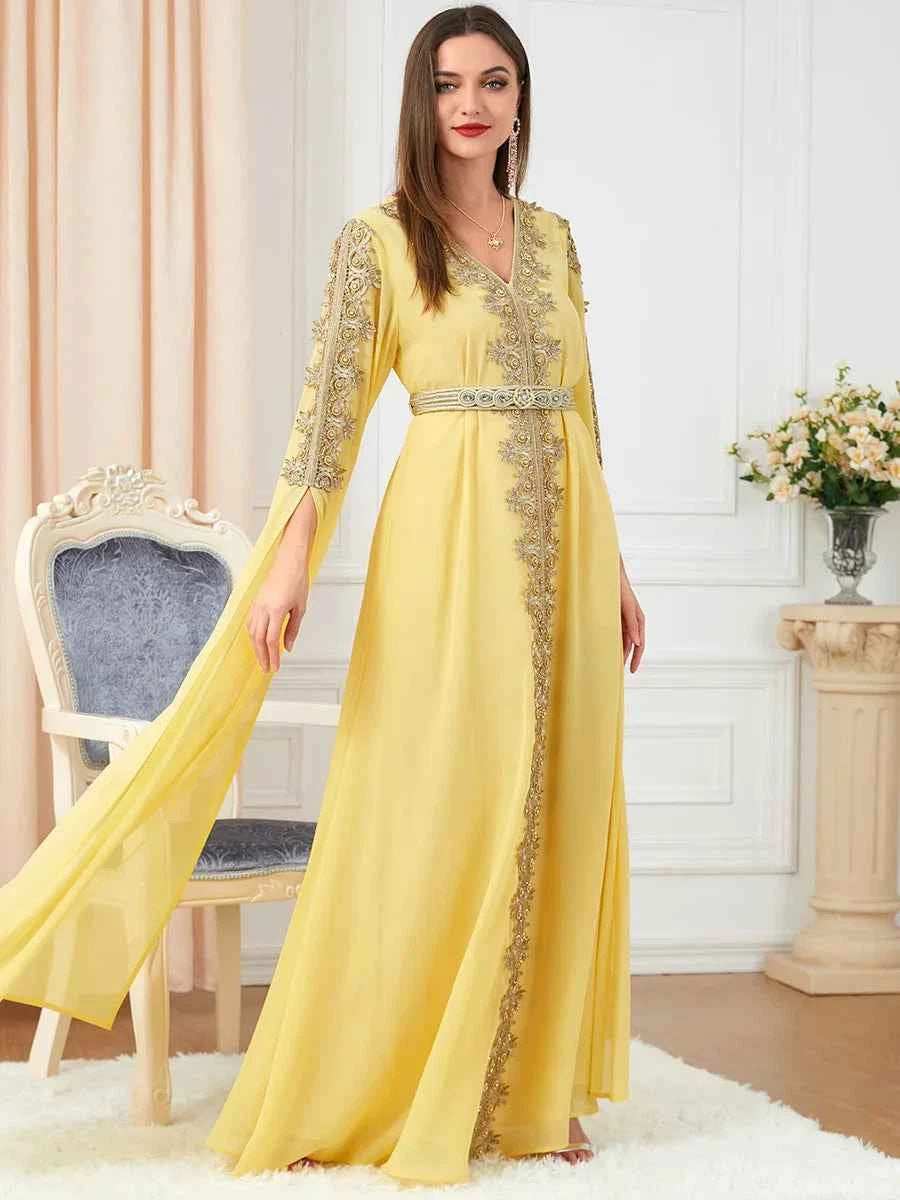 Morocco Ruffle Abaya Dress - Abaya Vida