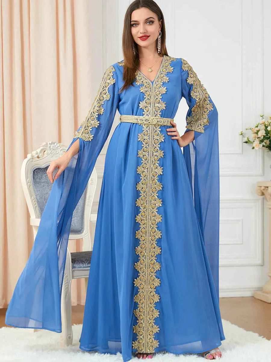 Morocco Ruffle Abaya Dress - Abaya Vida