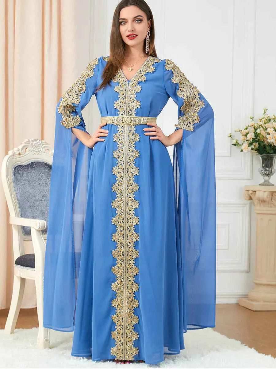 Morocco Ruffle Abaya Dress - Abaya Vida