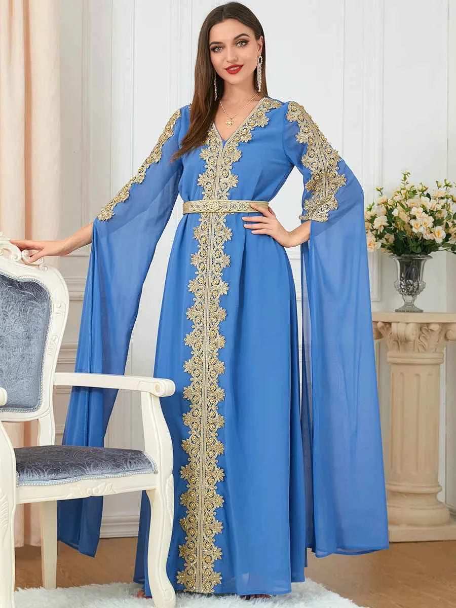 Morocco Ruffle Abaya Dress - Abaya Vida
