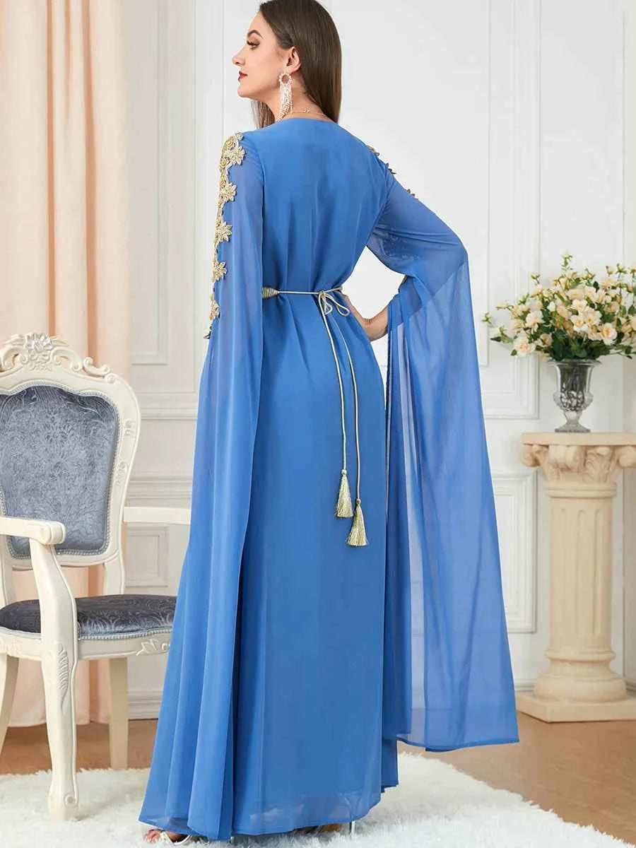 Morocco Ruffle Abaya Dress - Abaya Vida