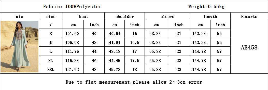 Embroidered Moroccan Abaya - Abaya Vida