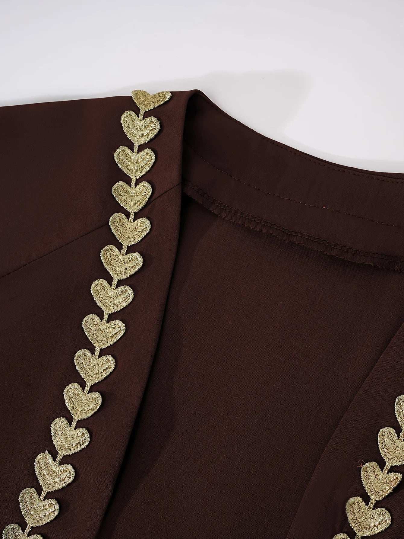 Emerald Gold Edge Abaya - Abaya Vida