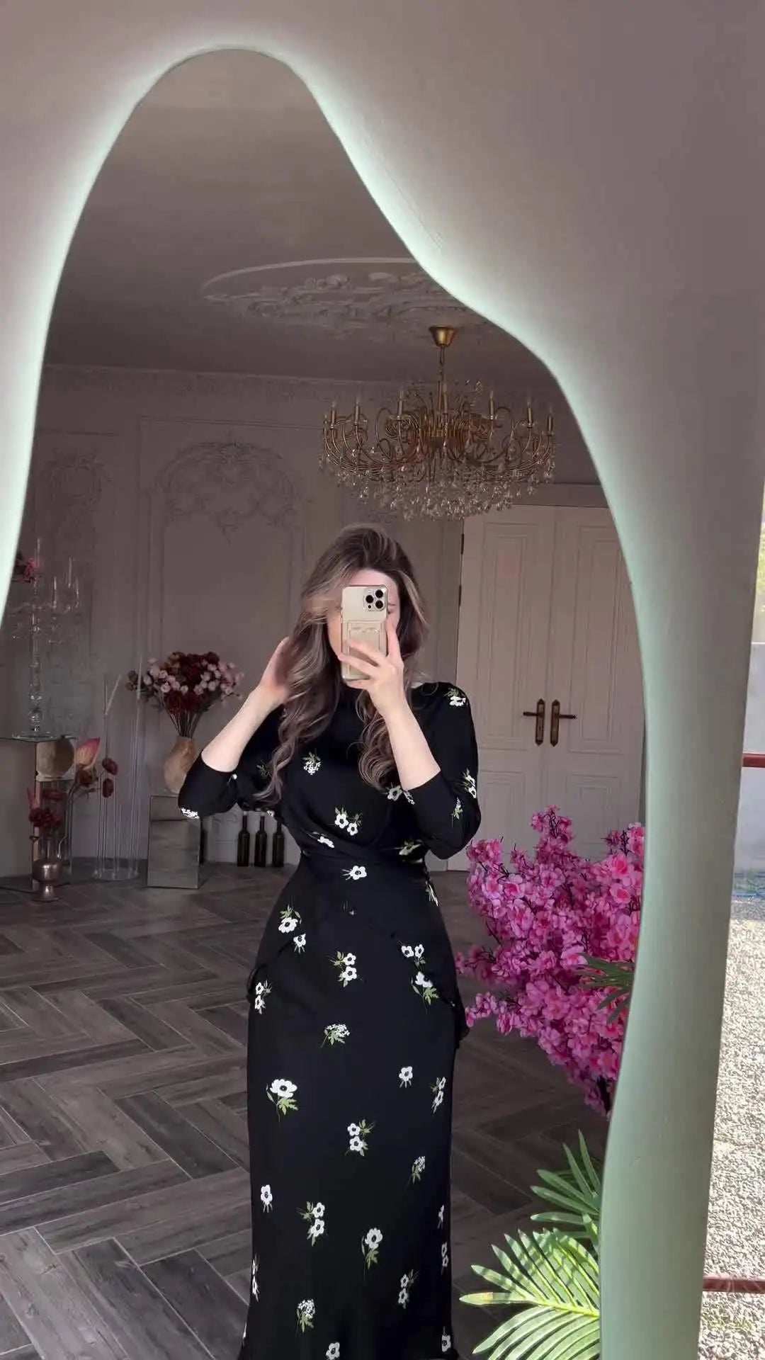 Desert Breeze Printed Abaya Suit - Abaya Vida