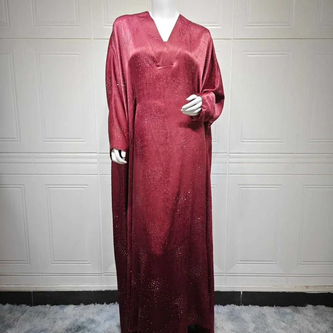 Satin Grace Abaya - Abaya Vida